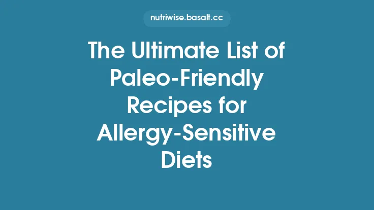 The Ultimate List of Paleo‑Friendly Recipes for Allergy‑Sensitive Diets Thumbnail