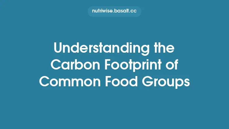 Understanding the Carbon Footprint of Common Food Groups Thumbnail