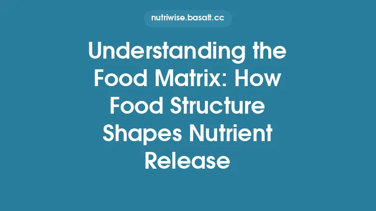 Understanding the Food Matrix: How Food Structure Shapes Nutrient Release Thumbnail