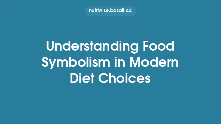 Understanding Food Symbolism in Modern Diet Choices Thumbnail