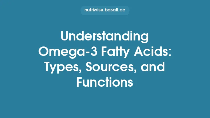 Understanding Omega‑3 Fatty Acids: Types, Sources, and Functions Thumbnail