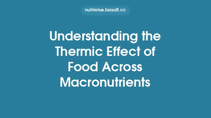 Understanding the Thermic Effect of Food Across Macronutrients Thumbnail