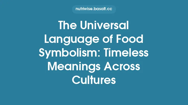 The Universal Language of Food Symbolism: Timeless Meanings Across Cultures Thumbnail