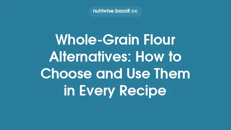 Whole-Grain Flour Alternatives: How to Choose and Use Them in Every Recipe Thumbnail
