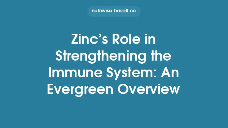 Zinc’s Role in Strengthening the Immune System: An Evergreen Overview Thumbnail